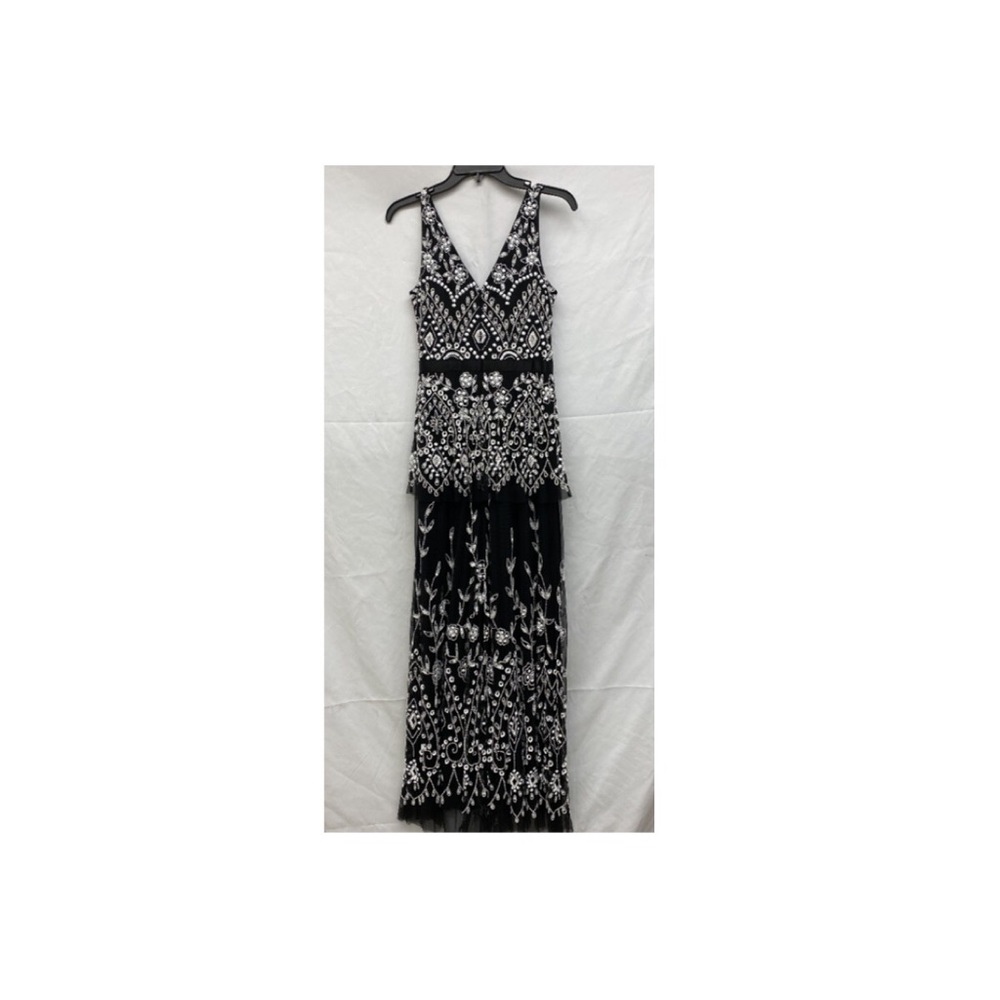 Adrianna Papell embellished fully beaded layer mesh gown - Picture 14 of 14